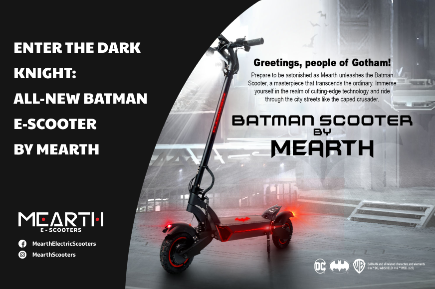 Enter the Dark Knight - All-new Batman E-Scooter By Mearth
