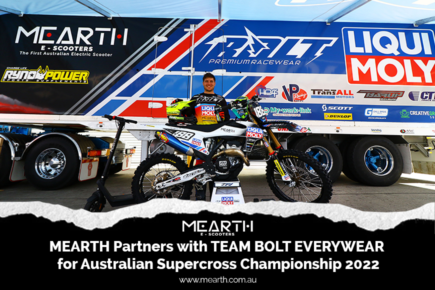 MEARTH PARTNERS WITH TEAM BOLT EVERYWEAR FOR AUSTRALIAN SUPERCROSS CHAMPIONSHIP 2022