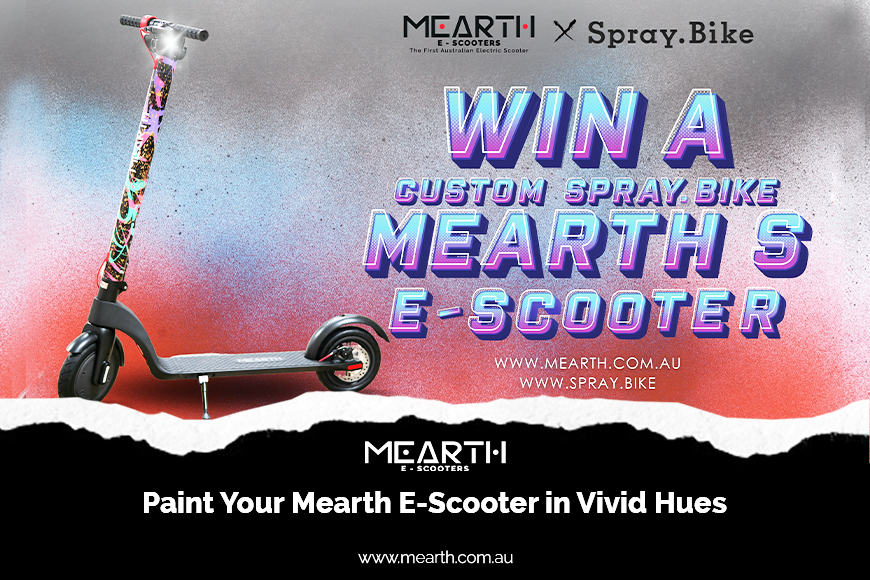 SPRAY PAINT YOUR MEARTH E-SCOOTER IN VIVID HUES