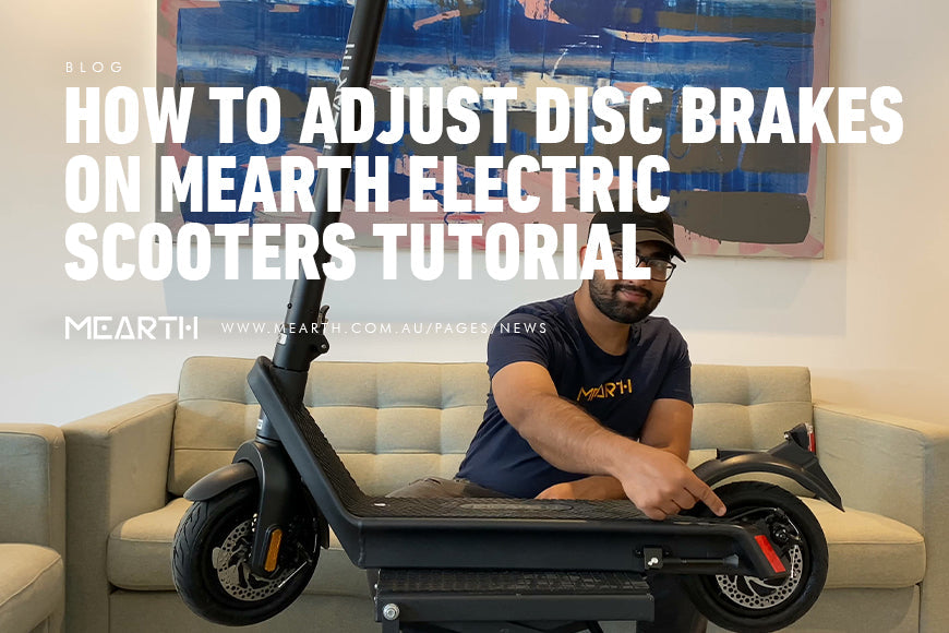 HOW TO ADJUST DISC BRAKES ON MEARTH ELECTRIC SCOOTERS TUTORIAL
